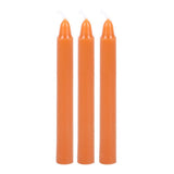 Pack of 12 Orange Amber Attraction Magic Spell Candles - Seeking