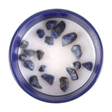 Taurus Amber & Vanilla Lapis Lazuli Gemstone Zodiac Candle