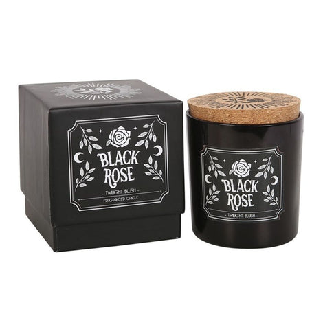 Black Rose Twilight Blush Black Boxed Candle