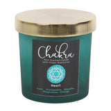 Heart Chakra Mint Green Aventurine Crystal Chip Candle