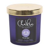 Third Eye Chakra Lavender Amethyst Crystal Chip Purple Candle