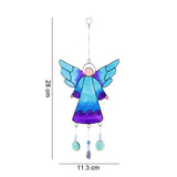 27cm Blue Guardian Angel Suncatcher