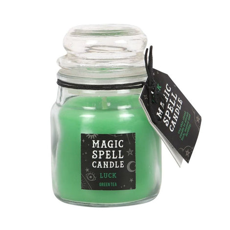 Green Tea 'Luck' Spell Magic Candle Jar
