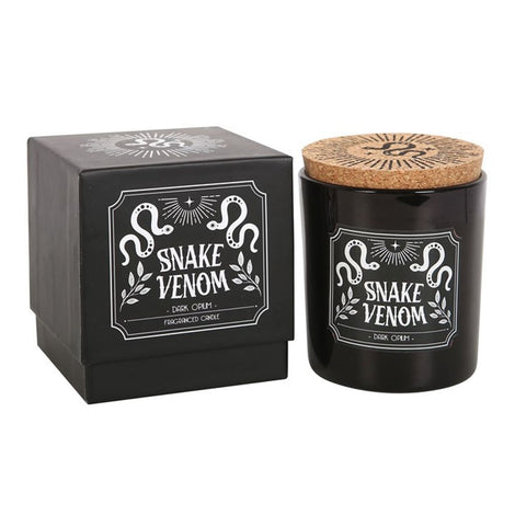Snake Venom Dark Opium Black Boxed Candle