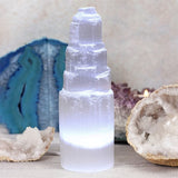 LED Selenite Mountain Lamp - Energy Clearing