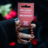 Rose Red Jasper Beaded Bracelet - Grounding Passion Protection