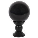 Large 13cm Black Crystal Ball on Stand