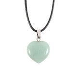 Green Adventurine Healing Crystal Heart Necklace - Abundance