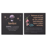 Magical Purple Amethyst Crystal Gemstone Mushroom