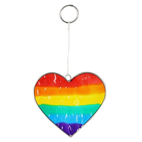 Rainbow Heart Suncatcher 13.5cm