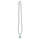 Green Adventurine Healing Crystal Heart Necklace - Abundance